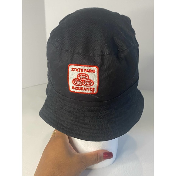 STATE FARM XXVII BAYOU CLASSIC Bucket Hat Reversible Black/Blue - Picture 5 of 6